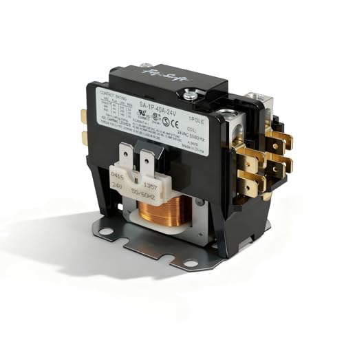 Contacteur 1P 40A 24V AC 50/60Hz pour climatisation et compresseur industriel