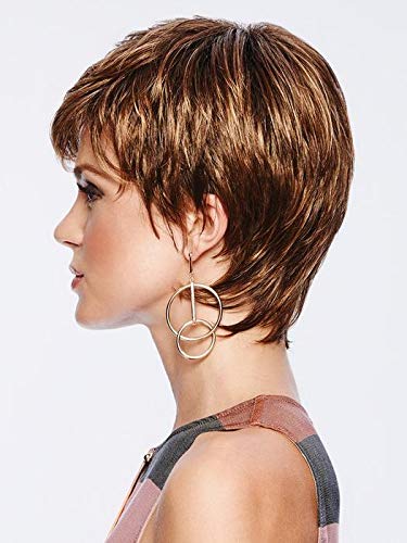 Eva Gabor Beauty Spot Short Side-Swept Comfort Cap Wig, Dark Chocolate by Hairuwear