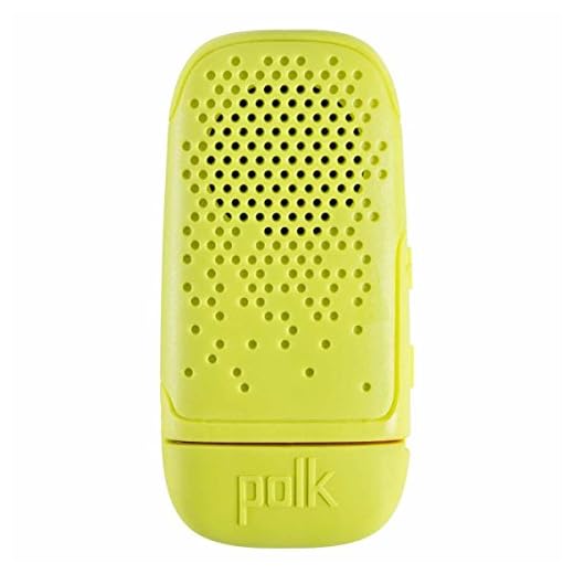 Polk Boom Bit Ansteck-Bluetooth Lautsprecher - Zitronengelb