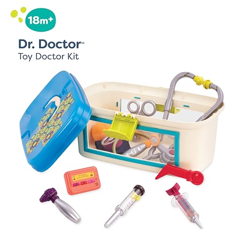B. toys – Doctor Play Set For Kids – Kids Doctor Toys – 10 Pieces – Realistic Medical Tools – Pretend Play Kit For Toddlers – Dr. Doctor - Thumbnail 5