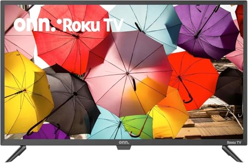 Pantallas, Home Entertainment ONN Smart TV LED de 24 Pulgadas Clase HD 720P Compatible con Netflix, Disney+, Apple TV, Youtube y Funciona con Google Assistant 100012590