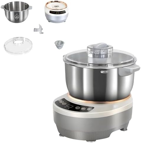 5L Stand Mixer for Kitchen, Electric Dough Maker with Ferment Function, Intelligent Constant Temperature Heating, Includes Measuring Cups & Spoons, Ideal for Baking and Cooking