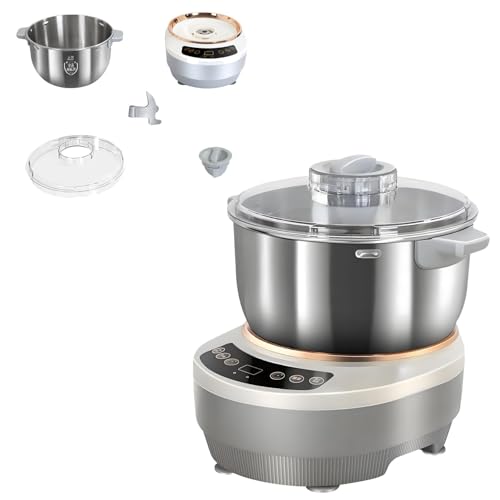 GTATBTG Batidora de pie de 7 L con función de fermentación, calentamiento inteligente de temperatura constante integrado, incluye tazas medidoras y cucharas