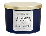 Aromatherapy Candle | Eucalyptus Candle | Luxury Soy & Beeswax Candles for Home | 16 oz. Large Jar 3