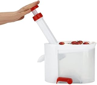 Fruit Corer, Cherry Corer, Core Remover, Easy to Use, Space Saving Design for Home Office Plastic Grapes]