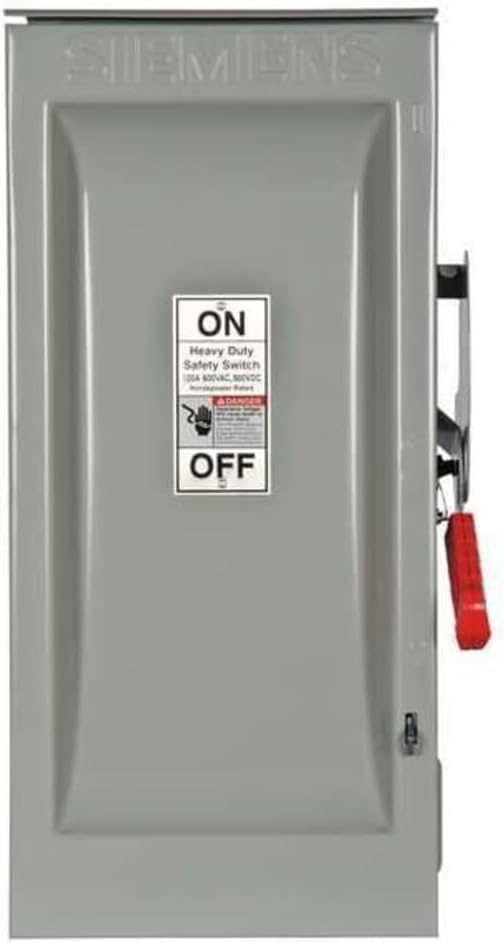 Siemens HNF263R 100-Amp 2 Pole 600-volt 2W Non-Fused Heavy Duty Safety Switches