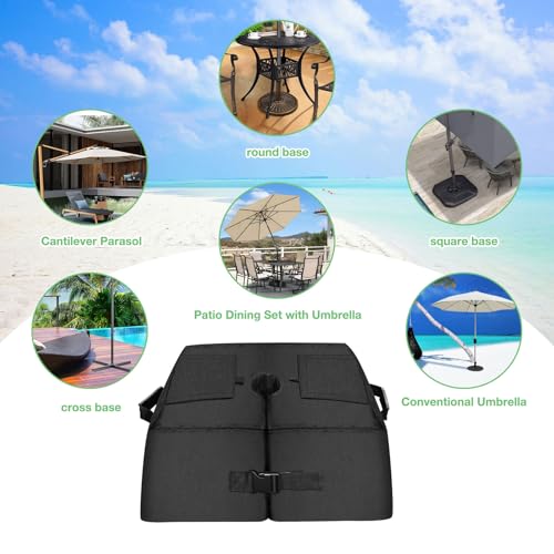 Sac de sable pour parasol 43x52x21 cm lestage imperméable vide