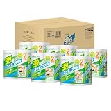 【Amazon.co.jp限定】ネピア 激吸収 キッチンタオル 2倍巻 100カット(2枚重ね) 24ロール(4ロール×6パック)【ハーフケース品】FSC