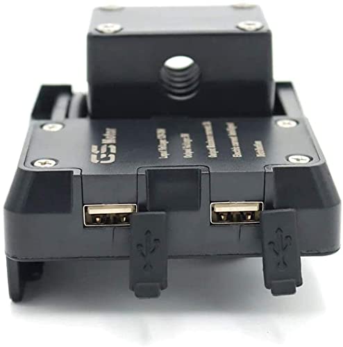 USB Ladegerät Otorrad Handyhalterung It USB-Ladegerät Griff Handy Halterung GPS USB Ladegerät Halterung BMW R1200GS F850GS F750GS Schwarz