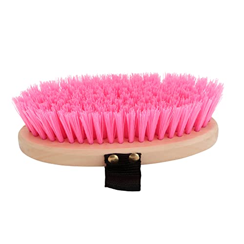 Cepillo para caballos de madera dura Horka para limpiar polvo y suciedad