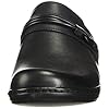 Clarks-Leisa-Clover Clarks Women's Leisa Clover Clog, Black Leather, 90 M US