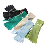 Onejunbb Kids Cotton Five Finger Socks Breathable Sport Running Toe Socks for Boys Girls 6-15 Years, 5 Pairs (US, Age, 10 Years, 15 Years)
