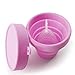 Boite de rangement stérilisateur pliable pour cup menstruelle (Rose)