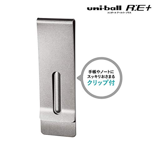 Set de 3 bolígrafos Uni-Ball R: E+ con estuche blanco perla miniatura 6