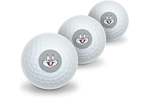 GRAPHICS & MORE Looney Tunes Bugs Face Novelty Golf Balls Pack of 3