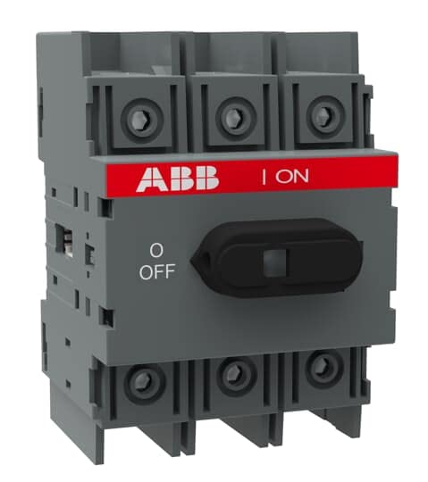 Sectionneur ABB OT60F3 sez UL 3P 60A à coupure tripolaire simultanée haute performance