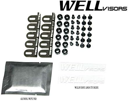 WellVisors Window Visors Wind Deflectors Compatible with Volkswagen VW Golf MK3 5DR Hatchback 93-98 Premium Series Rain Guards 3-847VW005