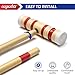 ropoda 35In Updated Six-Player Croquet Set with Wooden Mallets, Colored Balls, Sturdy Carrying Bag for Adults &Kids, Croquet Set Perfect for Lawn,Backyard,Park and More