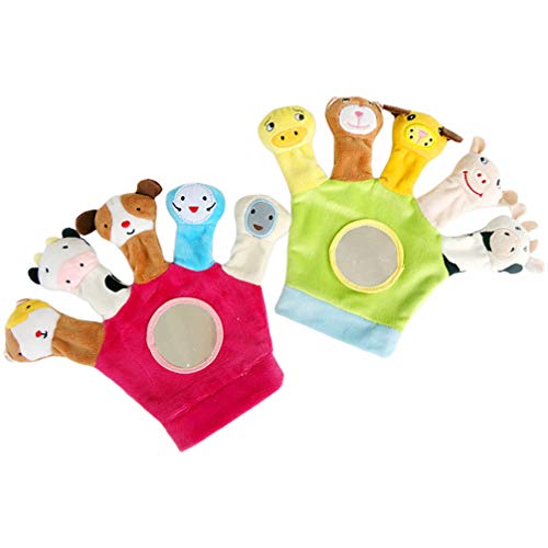 Zerodeko 2 Unidades Fantoches De Dedo Conjunto De Bonecos De Mão Brinquedos Para Crianças Brinquedo