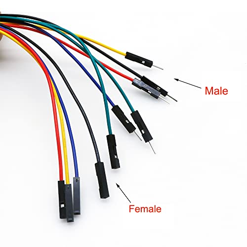 Image of Treedix 10PCS Test Hook Clips IC Clip Test Leads Logic Analyzer 30cm Jumper Wires Breadboard Testing Male and Female Copper Wire Flexible for Electronic Work Electrical Testing