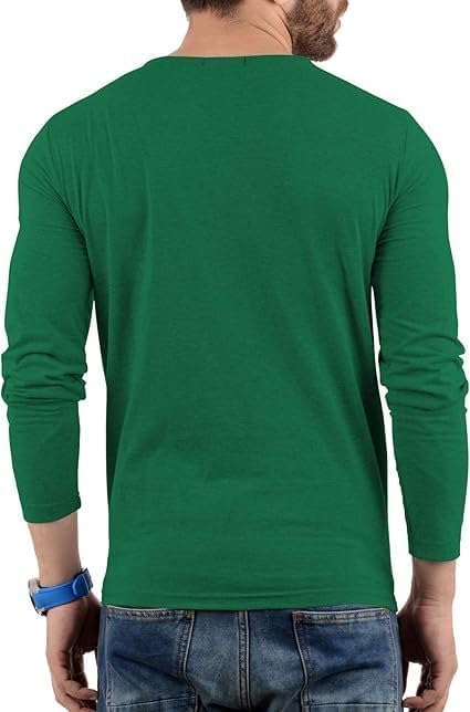 Men’s Cotton Henley Shirt – Long Sleeve Soft Tee for Everyday Wear - Image 4