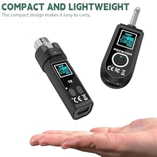Ricevitore microfono XLR senza fili, 2,4 GHz, 1 a 2 UHF, trasmettitore/ricevitore wireless per microfoni dinamici e a condensatore, mixer audio, 50 m, adattatore per microfono radio per sistemi PA