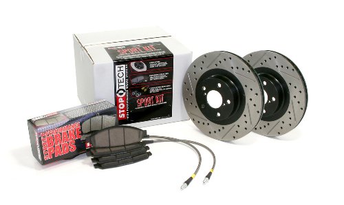 Image of Stoptech 978.44014F Sport Axle Pack, Drilled & Slotted, Front