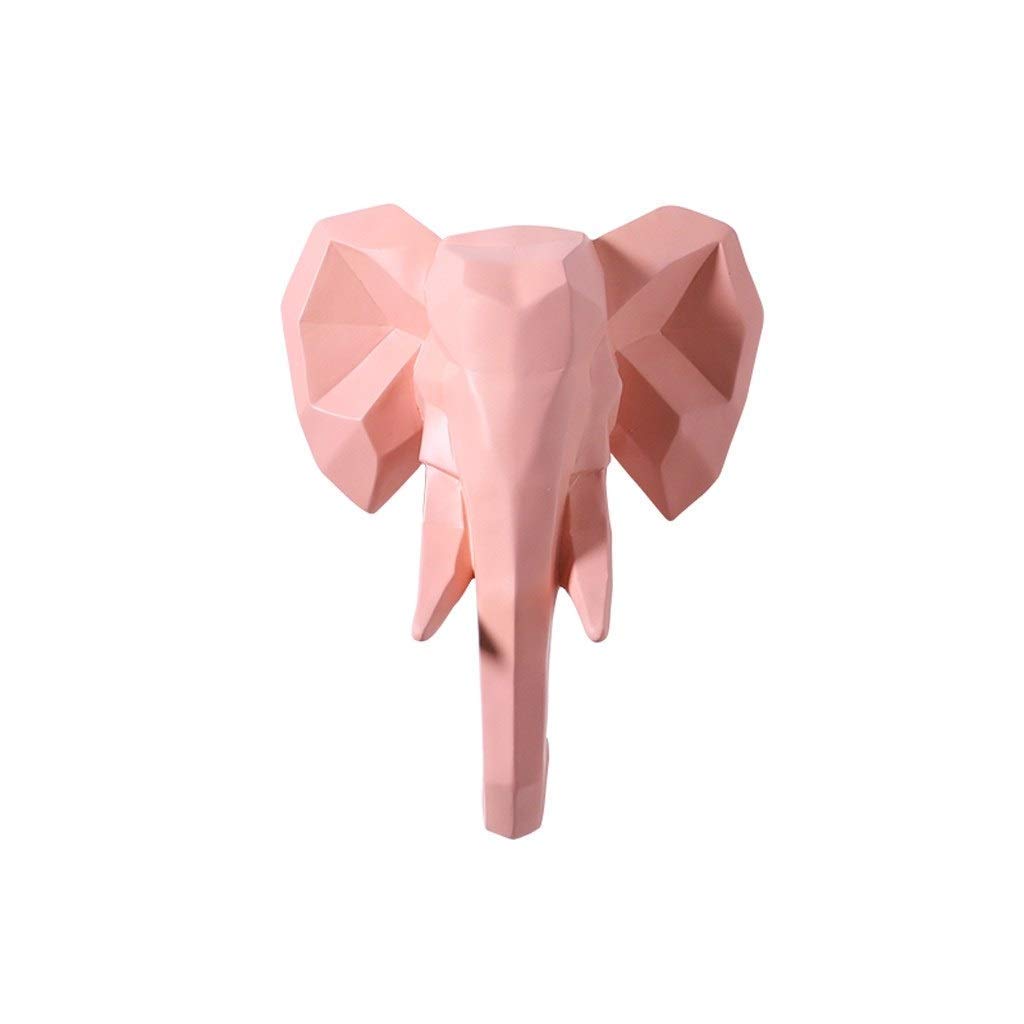 Sculpture murale cerf rose pour habiller un mur vide de salon