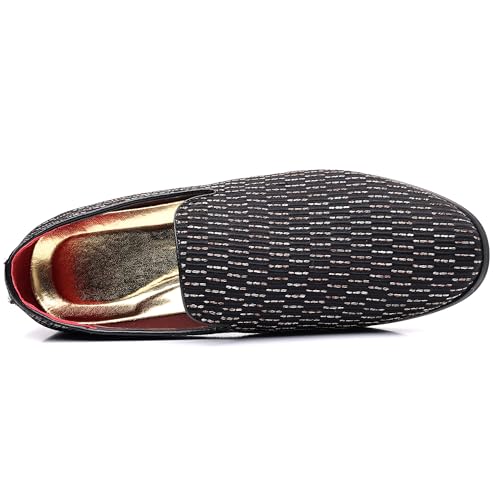 COSIDRAM Men's Dress Loafers Classic Tuxedo Suit Moccasins Comfort Slip On Casual Shoes2