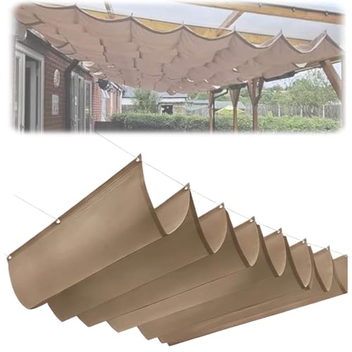 Voile solaire rétractable et imperméable en polyester résistant au vent - 2