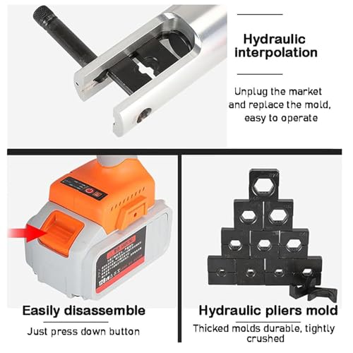Pince à sertir hydraulique rechargeable pour câbles de forte section