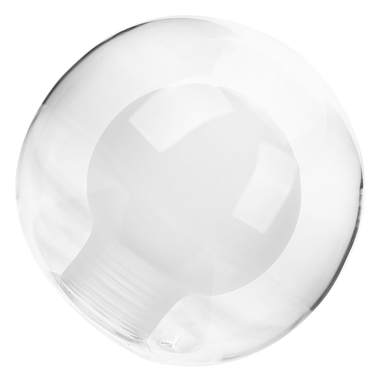 jojofuny Double Layers G4 Base Glass Decorative Lampshade 100mm Gentle Light Comfortable to Eyes Home Decoration Pendant Lamp Shade