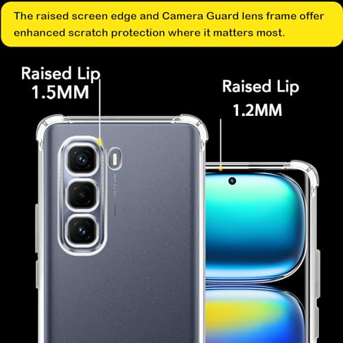 Coque Infinix Hot 50 Pro+ transparente pour usage quotidien actif