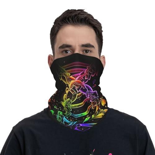 Gargantilla LGBT Pride Gay Rainbow DNA Negra para Mujeres y Hombres, Mascarilla Facial, Pañuelo de Cuello, Balaclava para Motocicleta, Ciclismo, Esquí, Fiesta miniatura 2