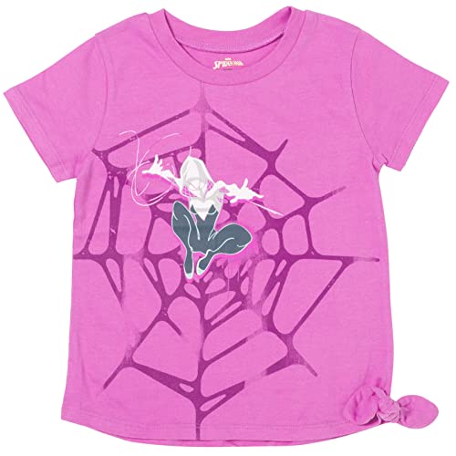 Marvel Spider-Verse Spider-Gwen Ghost Spider Girls 3 Pack T-Shirts Little Kid to Big Kid4