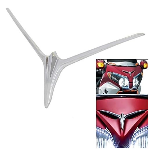 LIWIN Moto Accesorios La ingesta de la motocicleta plástico ABS cromado delantero de aire de cejas Accent superior de Montaje for Honda Goldwing GL1800 Goldwing 1800 F6B 2012-2017