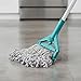 Pineeseatile Mop Handle, Mop Stick Replacement, 61in Heavy Duty Luminum Alloy Commercial Handle with Plastic Grip, Clamp-on Design for Professional/Industrial Floor Cleaning