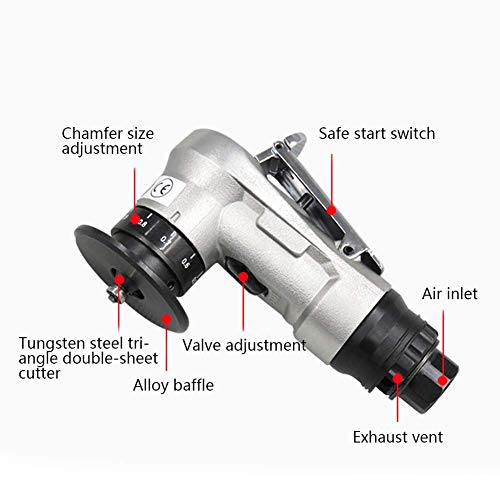 Kopo Kp-5702 Manual Chamfering Machine Mini Portable Linear Pneumatic Tool Hand-Held 45 Degree Light Weight Elbow #TOP4
