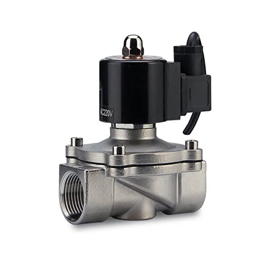 Électrovanne NPT 24V DN15 anti-corrosion en acier inoxydable normalement fermée eau air - 4