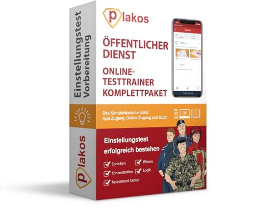 Einstellungstest Öffentlicher Dienst: Eignungstest und Auswahlprüfung erfolgreich bestehen | Über 1.000 Aufgaben und Fragen mit Lösungen zum Üben: ... Logik, Konzentration, Sprache