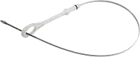 Indicador de vareta de óleo de motor, substituição de vareta de óleo, para Mitsubishi Lancer 2008-2017, plástico metálico, nº 1255A068, material durável branco