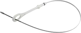 Indicador de vareta de óleo de motor, substituição de vareta de óleo, para Mitsubishi Lancer 2008-2017, plástico metálico, nº 1255A068, material durável branco