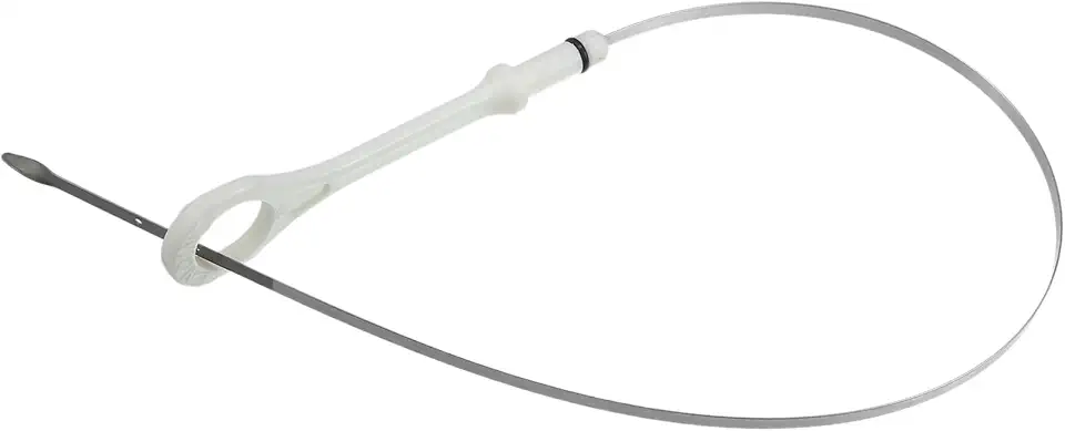 Indicador de vareta de óleo de motor, substituição de vareta de óleo, para Mitsubishi Lancer 2008-2017, plástico metálico, nº 1255A068, material durável branco