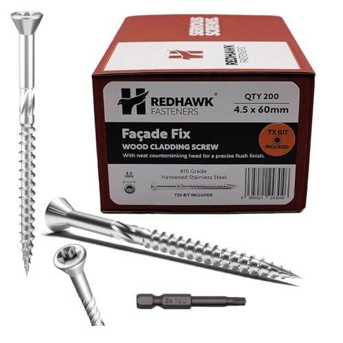 Vis pour revêtement en bois anti-rouille acier inoxydable Torx T20