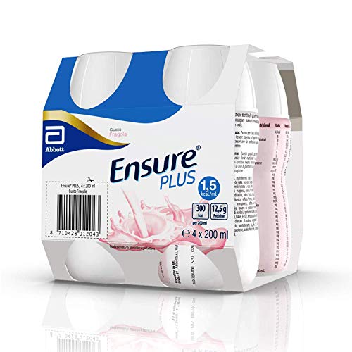 Ensure Plus Supplemento Alimentare Formato Bevanda | Confezione 4x200ml | Gusto Fragola