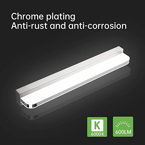 Kimjo-Lampara-de-Espejo-42CM-para-Bano-Aplique-Espejo-Bano-Moderno-9W-Blanco-Frio-6000K-600LM-IP44-Contra-Niebla-AC110-240V-No-Regulable-luz-Bano-Iluminacion-para-Maquillaje