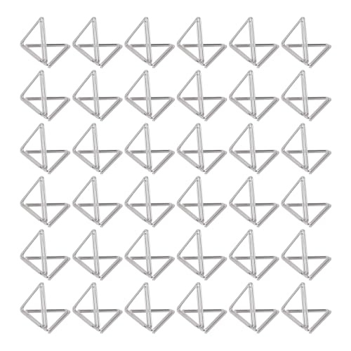 Porte-numéro de table triangulaire en acier au carbone argenté résistant