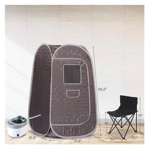 Sauna portable à vapeur grande taille avec spa 4L et télécommande - 3