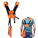 Produktbild YOUSHARES Schultergurt Gurt Doppelschultergur, Tragegurt Motorsense Rasentrimmer Cutter Trimmer Shoulder Strap für Stihl FS Freischneider Stihl Ersatzteile, Orange