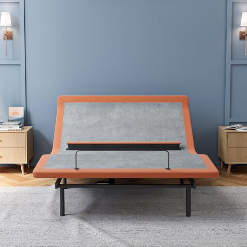 Image of ESHINE Queen Adjustable Bed Frame with Lumbar Support Smart App | Bed Base, Head-Pillow-Tillt, Under Bed Light, Dual USB, Zero Gravity, Ergonomic Incline, Wireless Remote, 6000 Series